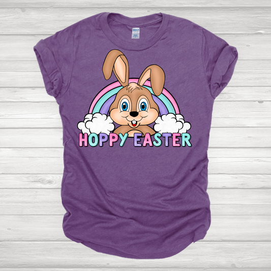 Hoppy Easter Rainbow Transfer