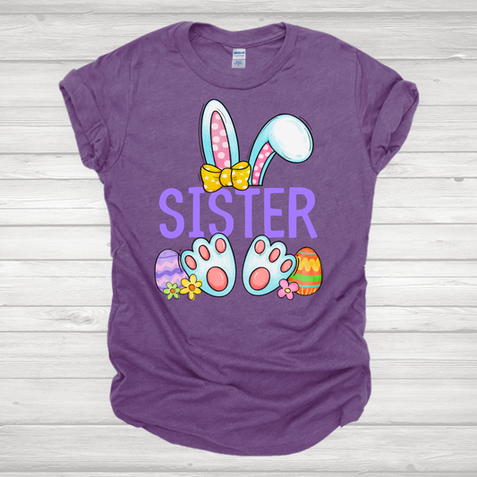 Easter Family Sister Bunny Transfer
