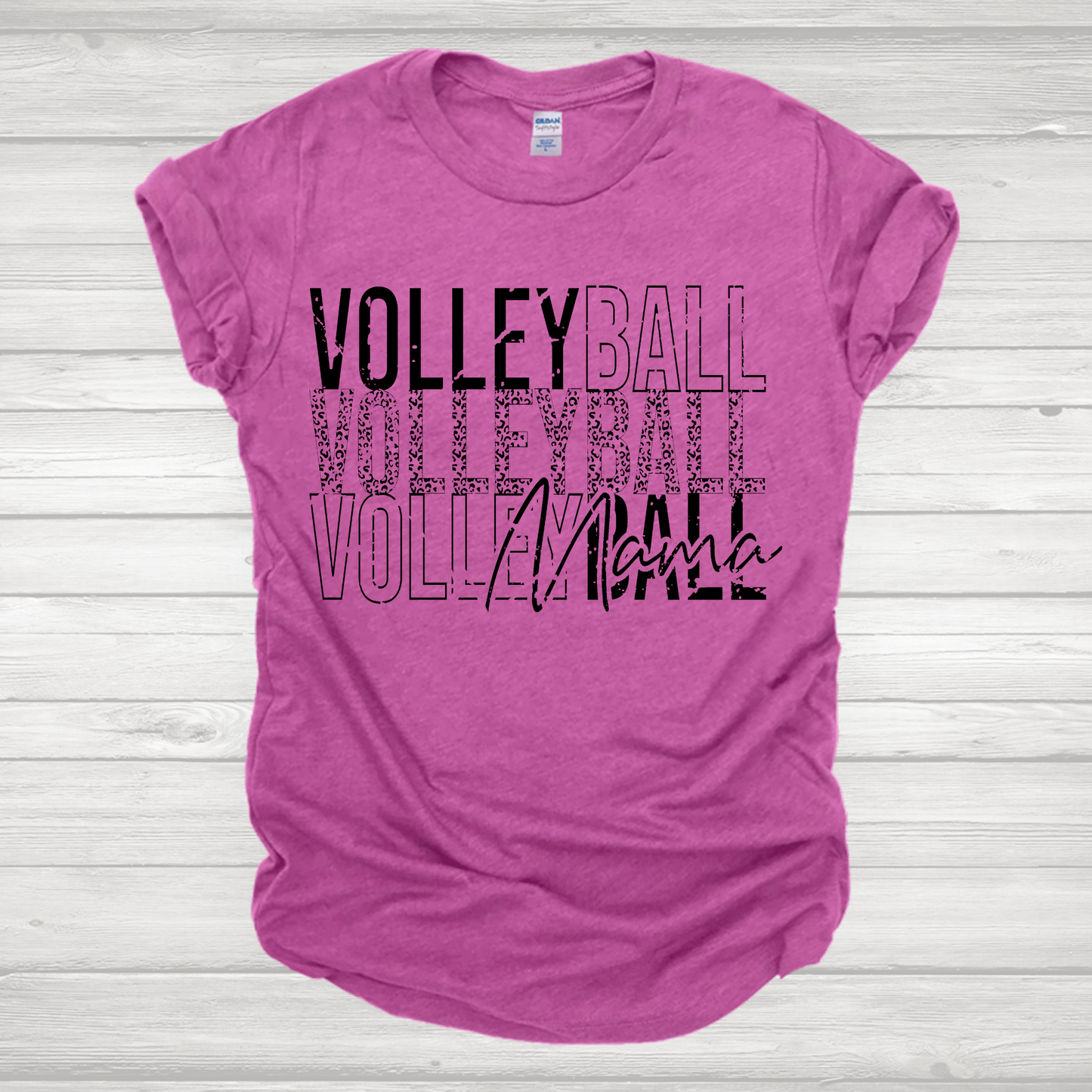 Volleyball Mama Black Transfer