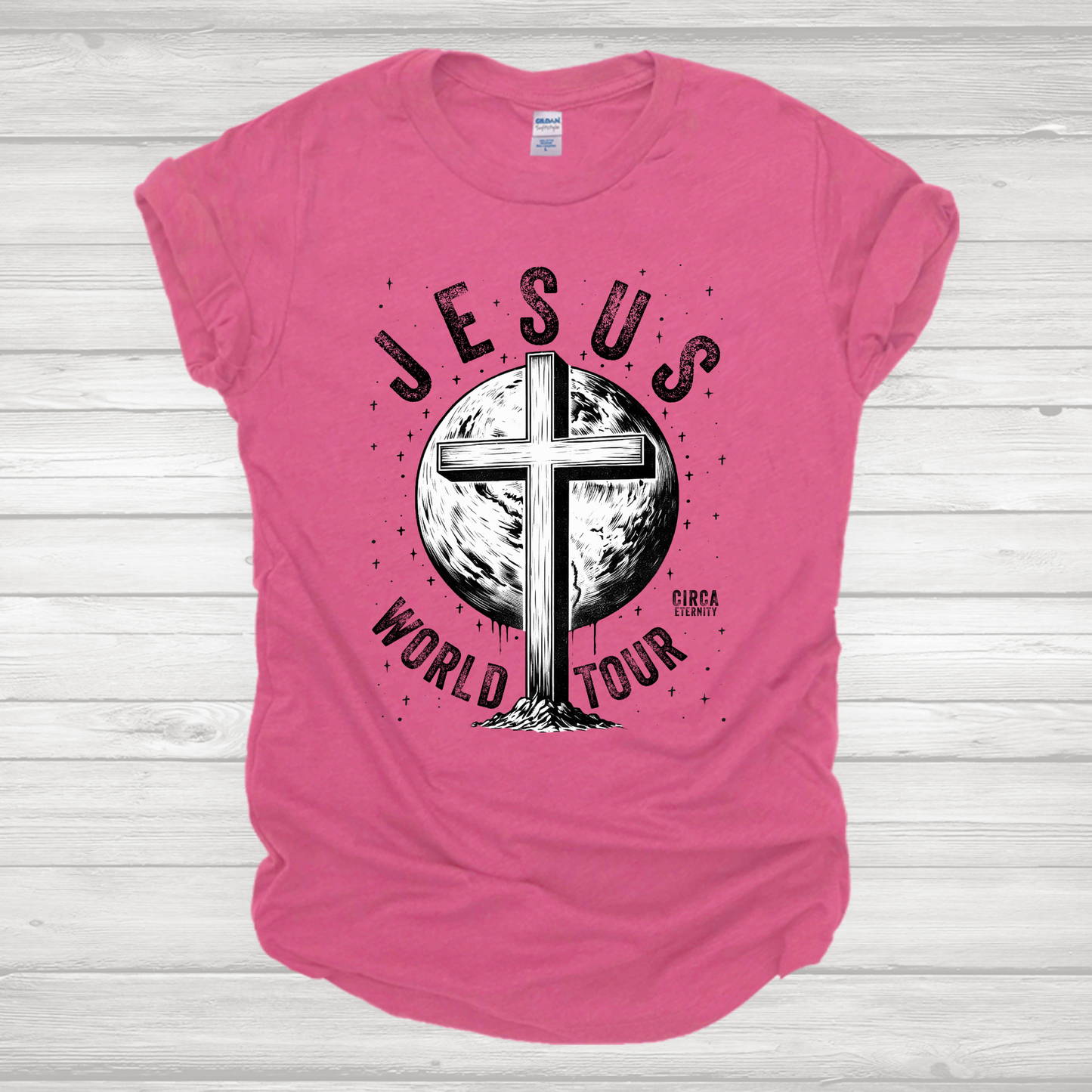 Jesus World Tour Black Transfer