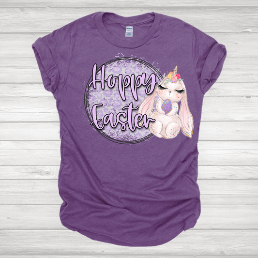 Hoppy Easter Purple Cheetah Transfer