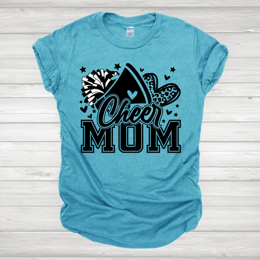 Cheer Mom Black Transfer