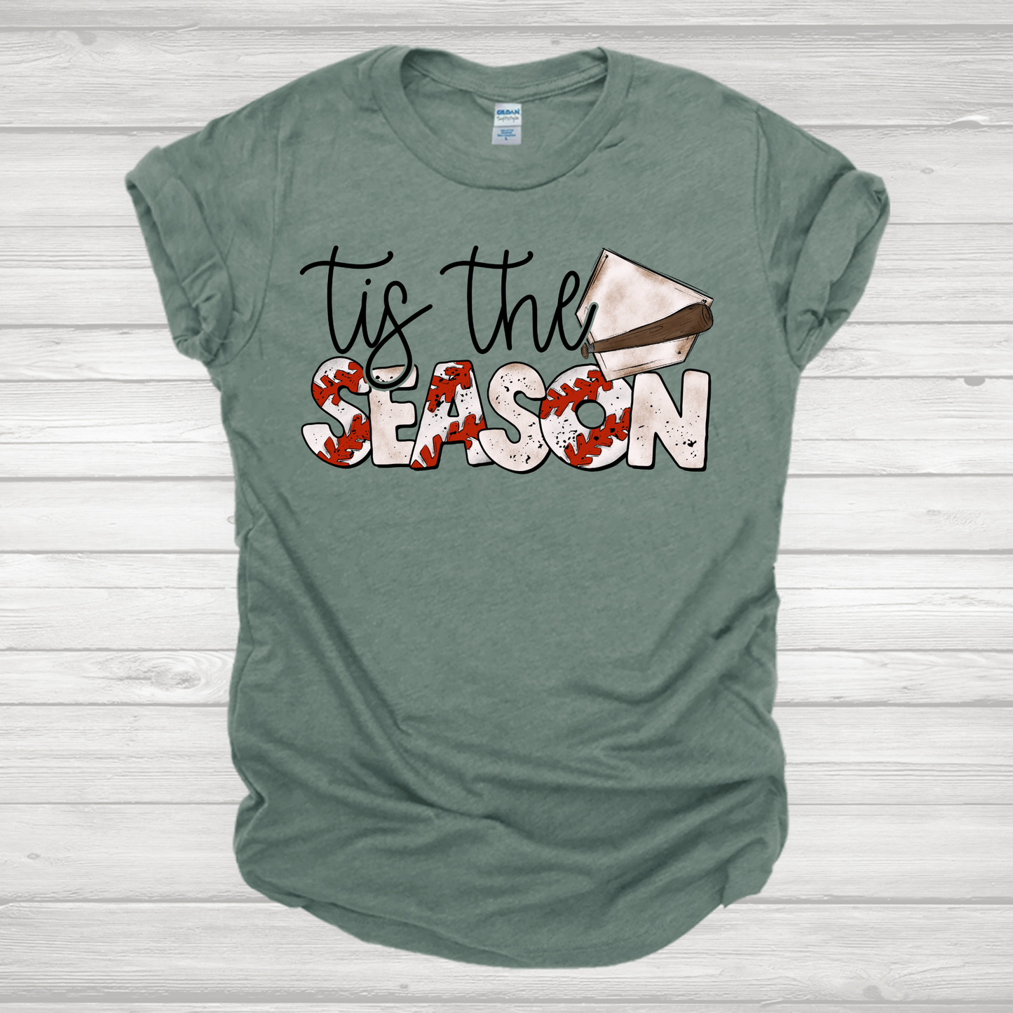 Tis' The Season Baseball Home Plate Transfer