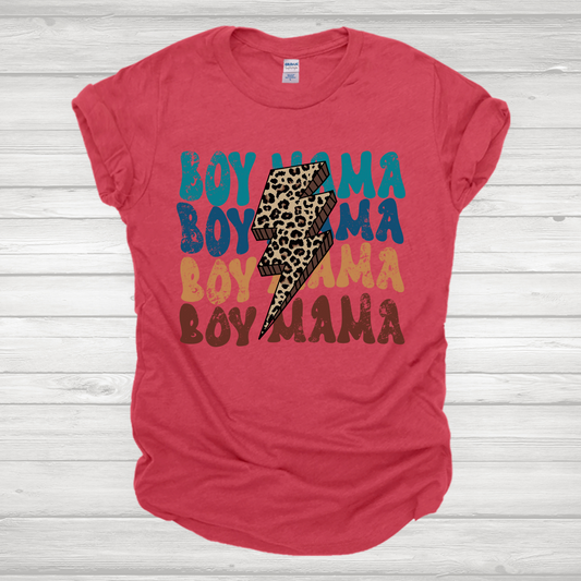 Boy Mama Retro Cheetah Bolt Transfer