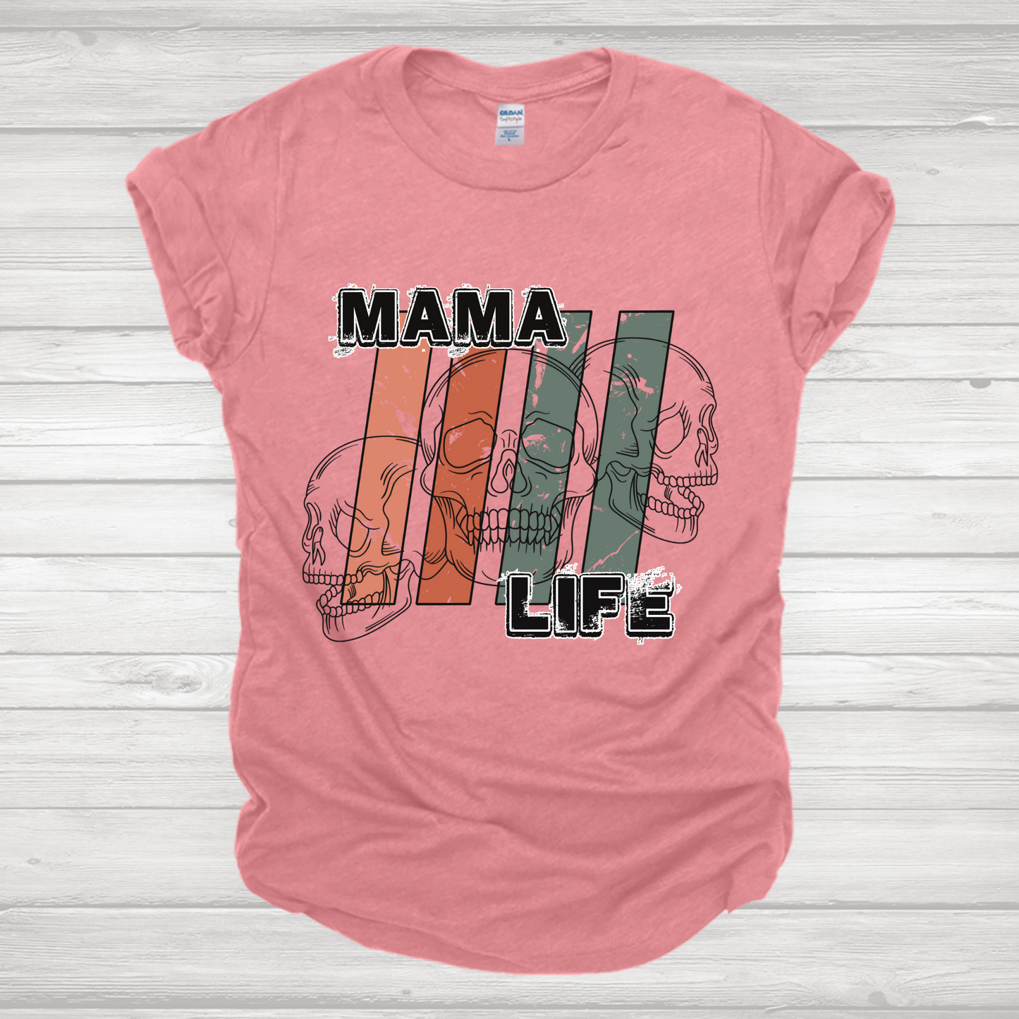 Mama Life Skull Transfer