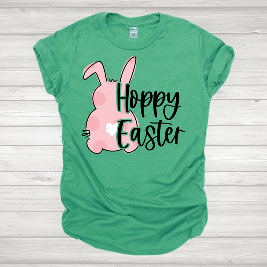 Hoppy Easter Pink Bunny Transfer