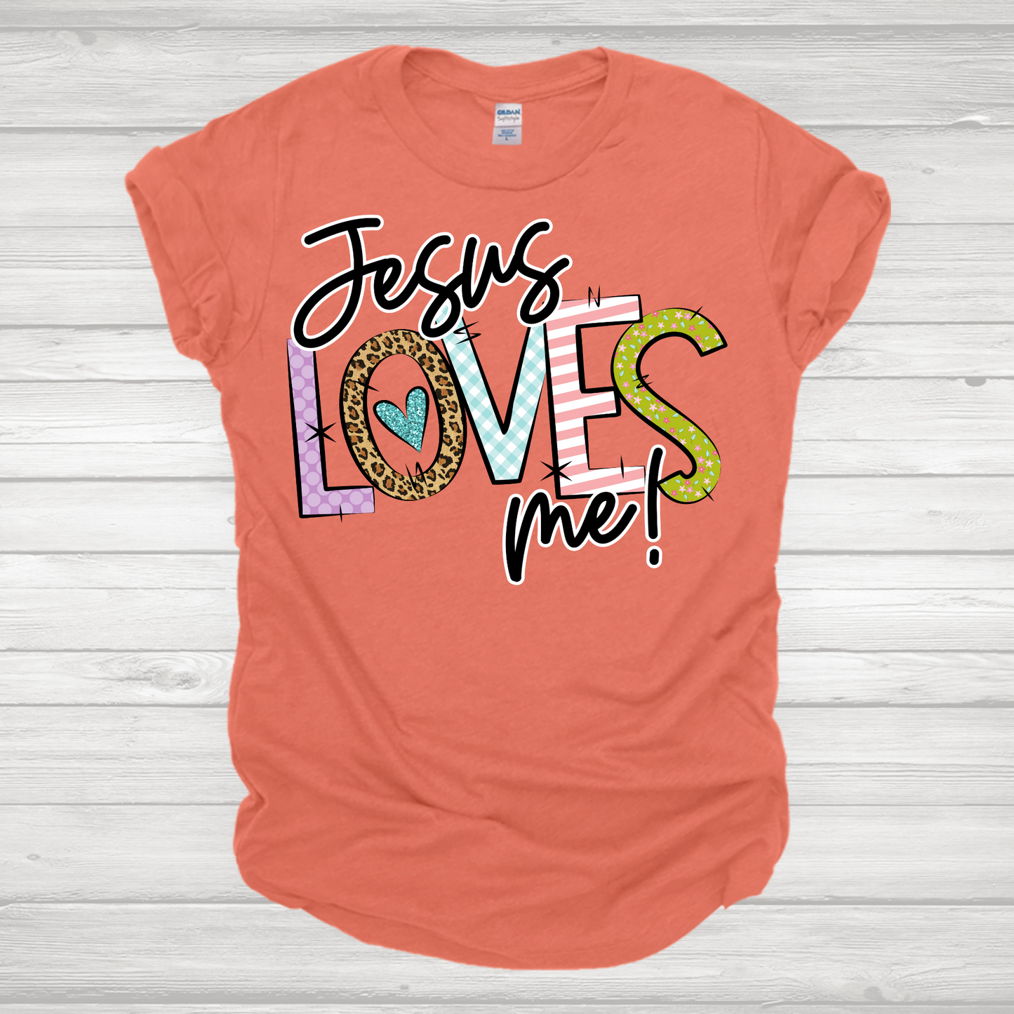 Jesus Loves Me! Multicolor Transfer