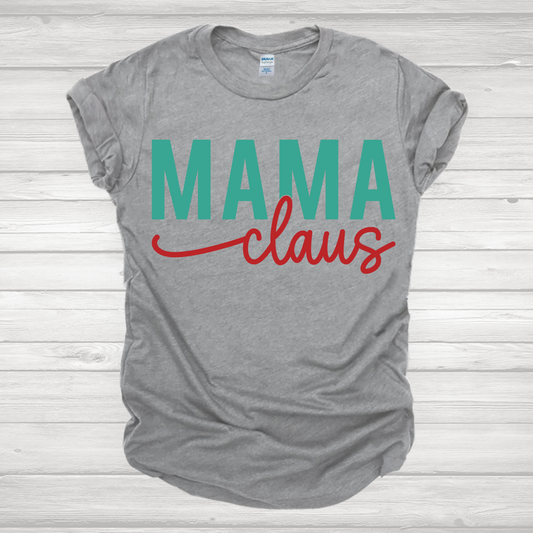 Green & Red Mama Claus Transfer