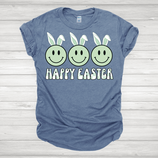 Happy Easter Smiles Green Transfer