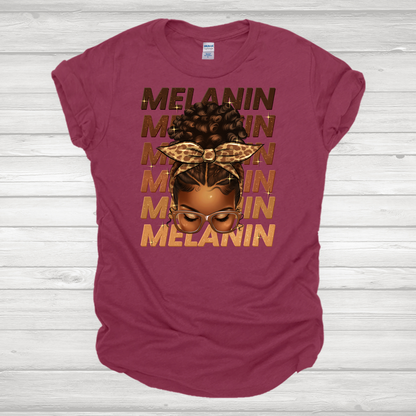 Melanin Afro Mess Bun Transfers