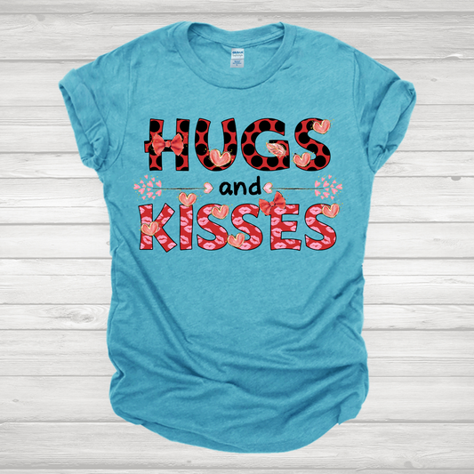 Valentines Day Hugs & Kisses Transfer