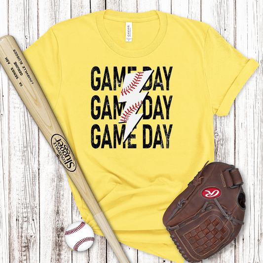 Game Day Baseball Bolt Transfer