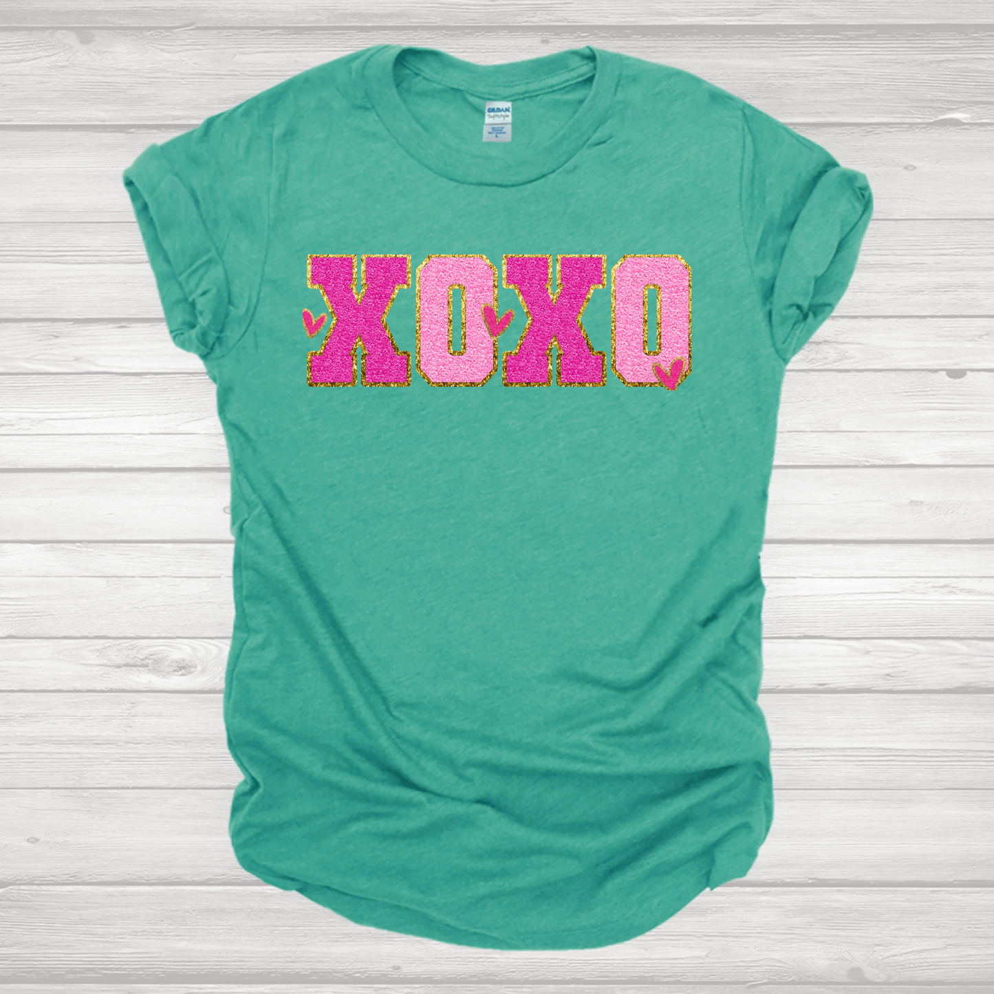 Faux Chenille XOXO Transfer