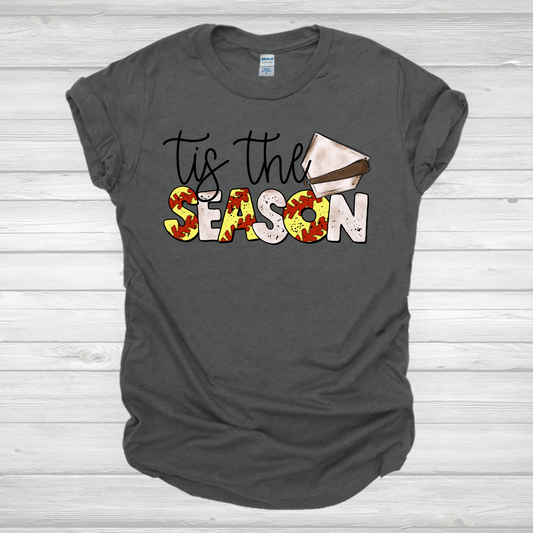 Tis' The Season Softball Home Plate Transfer