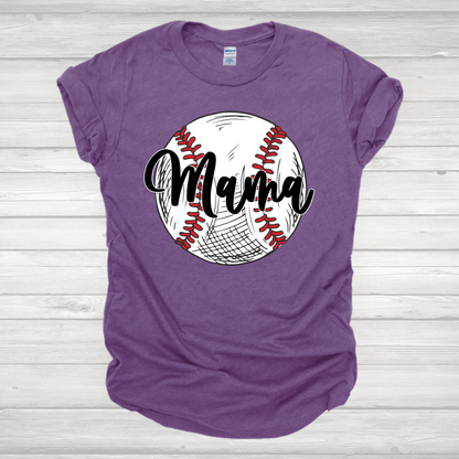 Mama Vintage Baseball Transfer