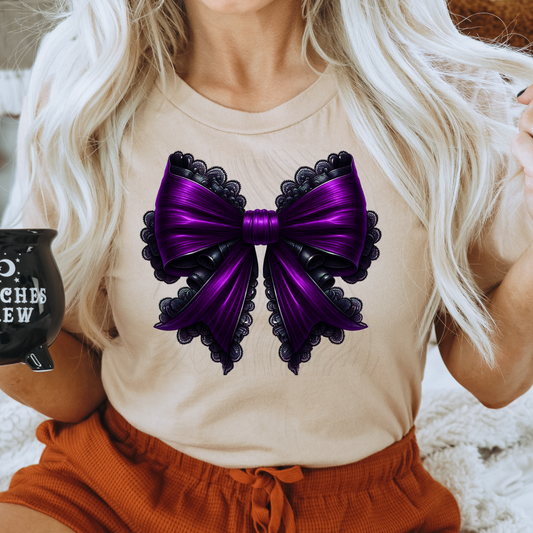 Vampire Bow Purple Transfer