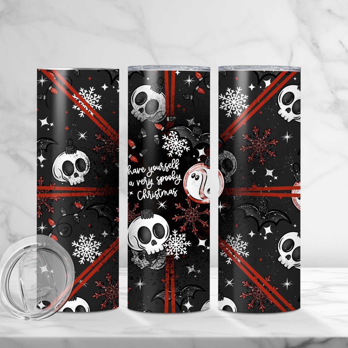Very Spooky Christmas Tumbler Transfer