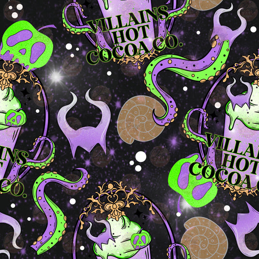 Villain Hot Cocoa Seamless Wrap - Sublimation Transfer