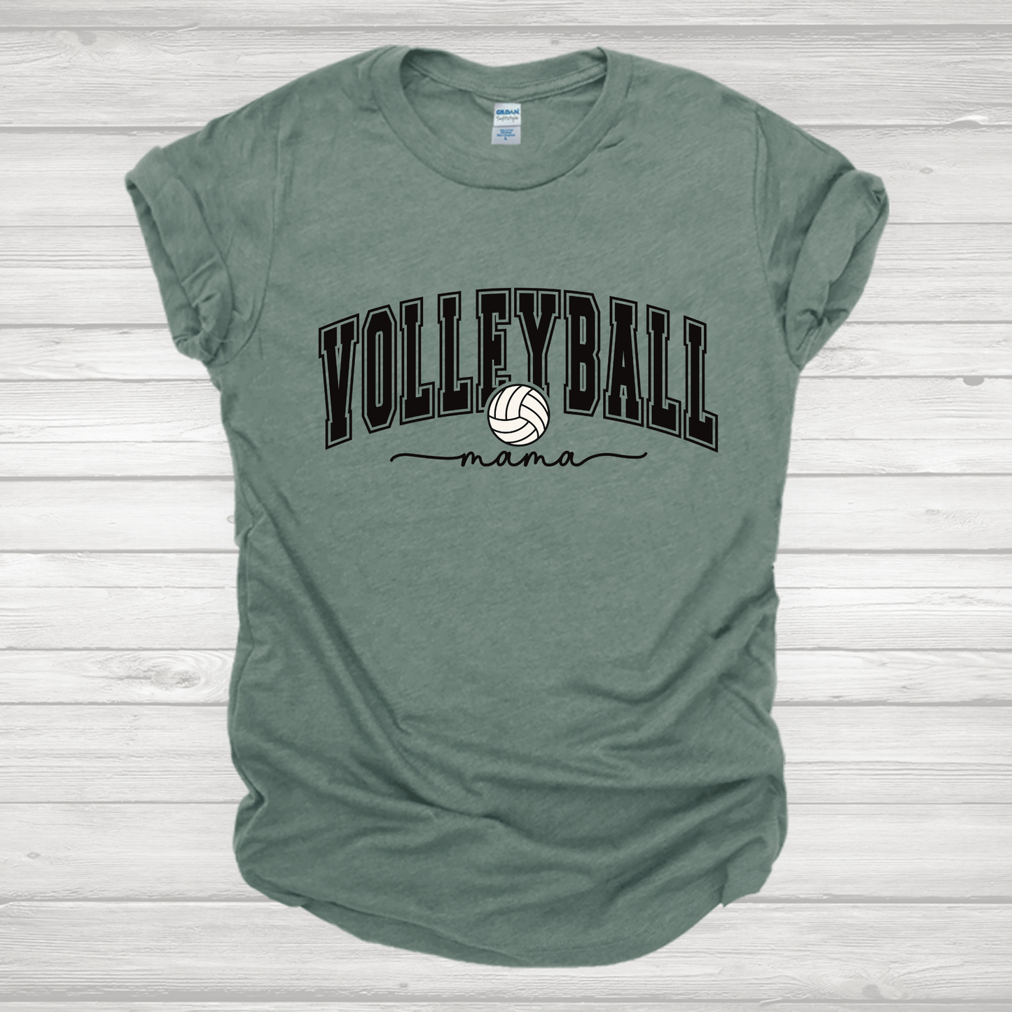 Volleyball Mama Black Transfer