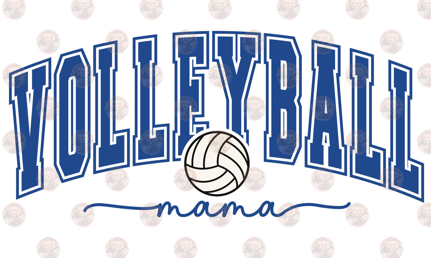 Volleyball Mama Blue Transfer