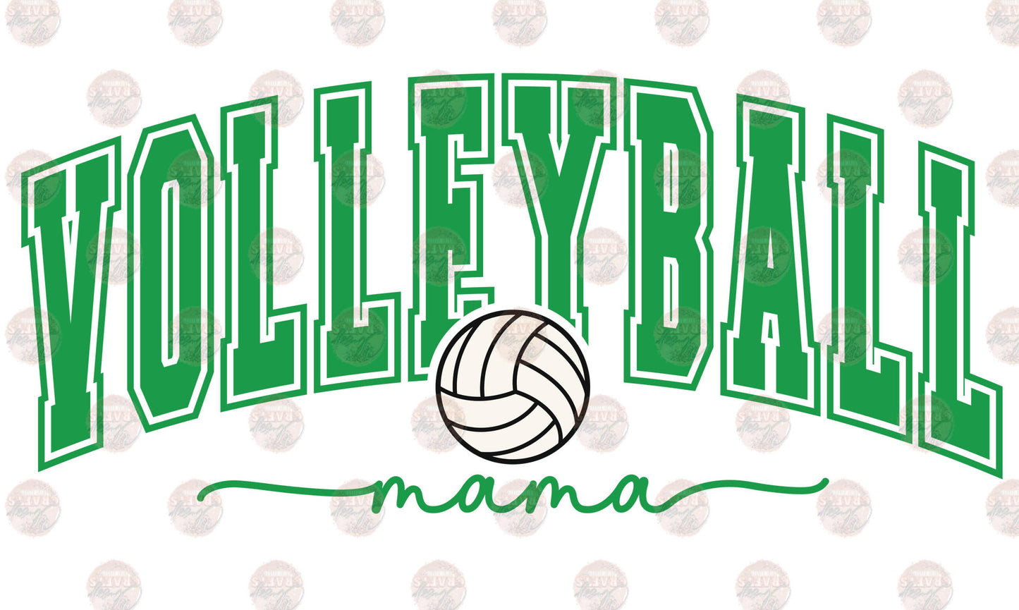 Volleyball Mama Green Transfer