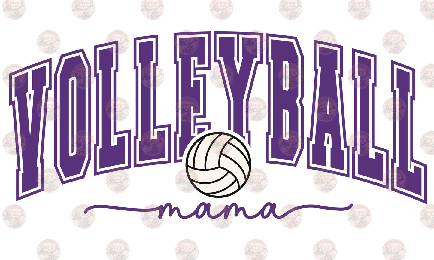 Volleyball Mama Purple Transfer