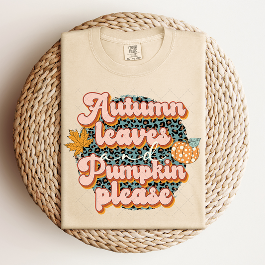 Autumn Leaves & Pumpkins Please Transfer