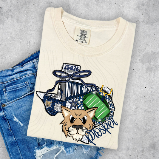 Walnut Grove Wildcats Game Day Coquette Transfer