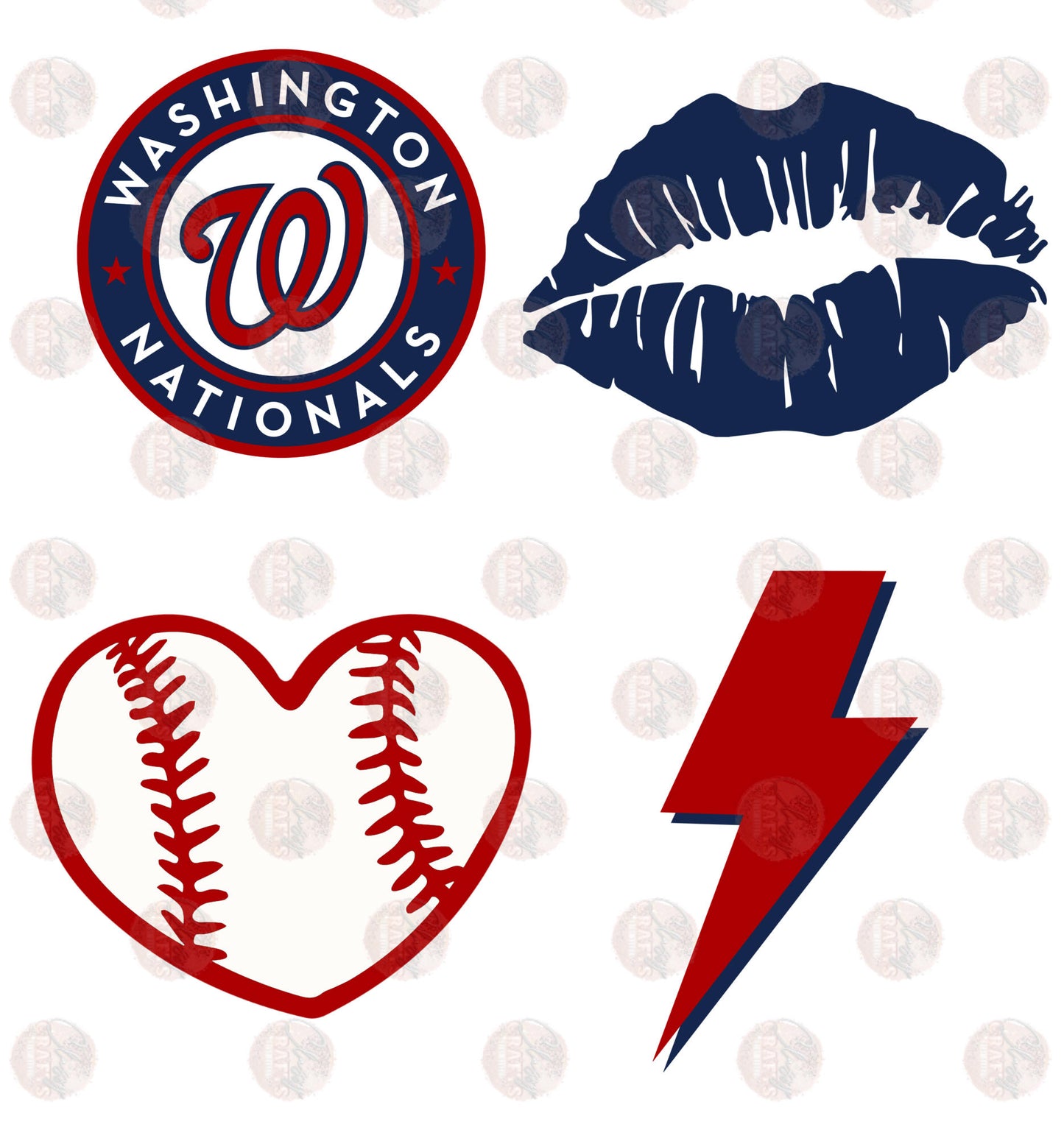 Washington Baseball Collage Transfer