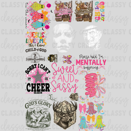 Sweet & Sassy - 30x48 - PREMADE GANG SHEET