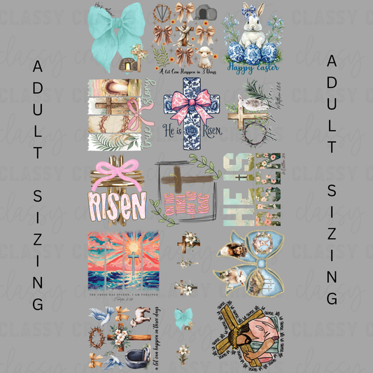 Faith Easter  -  30x60 - PRE MADE GANG SHEET