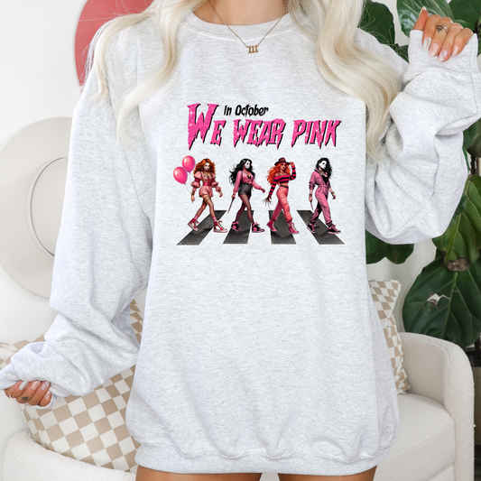 We Wear Pink Women Walking Transfer