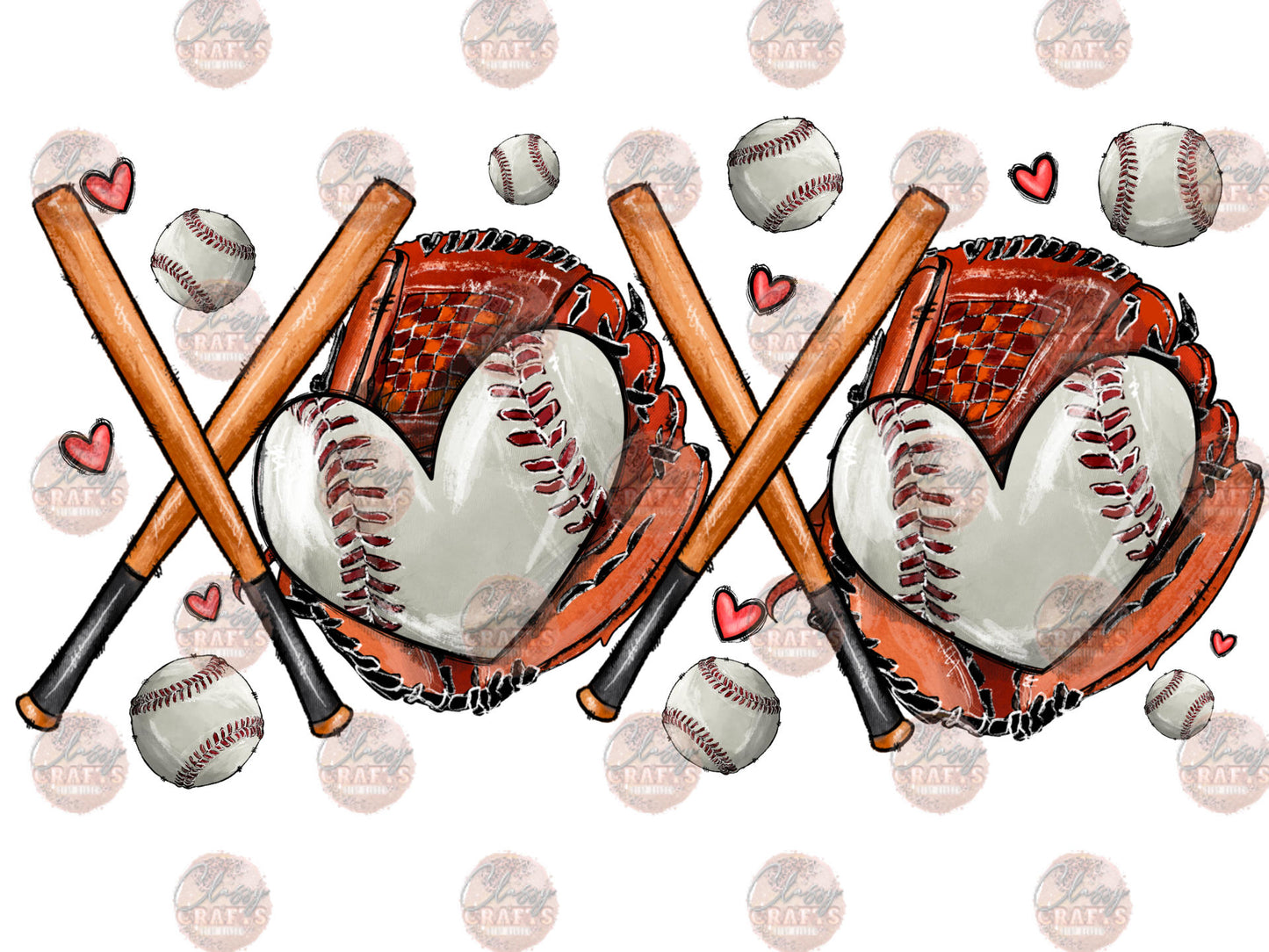 Xoxo Baseball Transfer