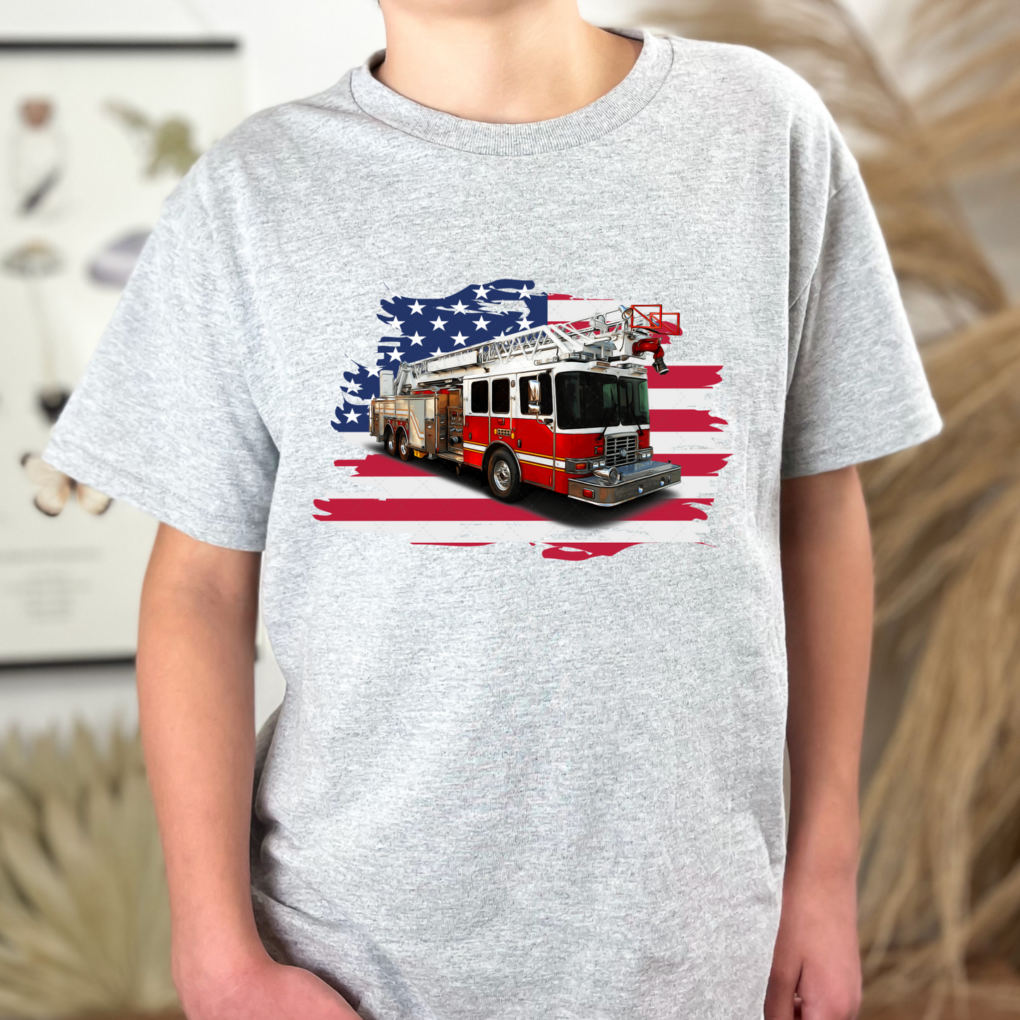 American Flag Fire Truck Transfer