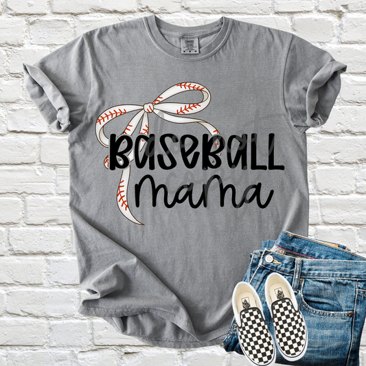 Baseball Bow Mama Transfer **SOLD SEPARATELY**