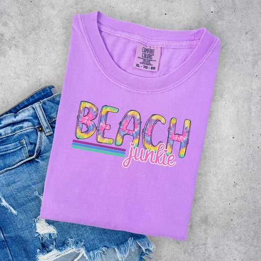 Tie Dye Beach Junkie Transfer