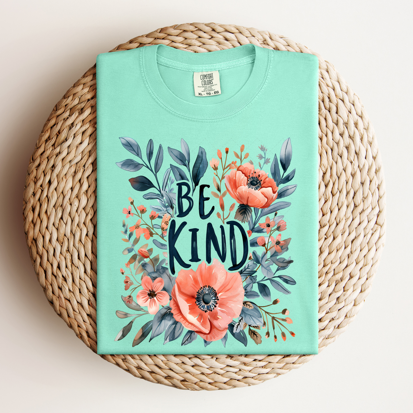 Be Kind Floral Transfer