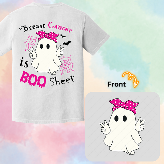 Breast Cancer Is Boo Sheet Transfer ** TWO PART* SOLD SEPARATELY**