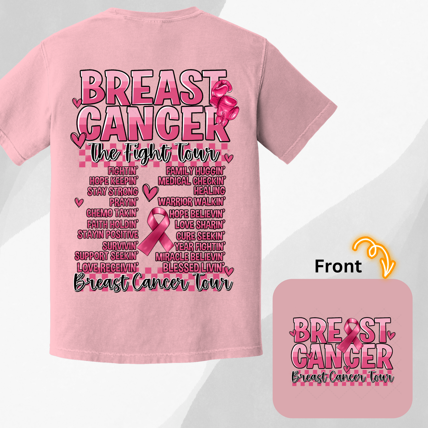 Breast Cancer The Fight Tour Transfer ** TWO PART* SOLD SEPARATELY**