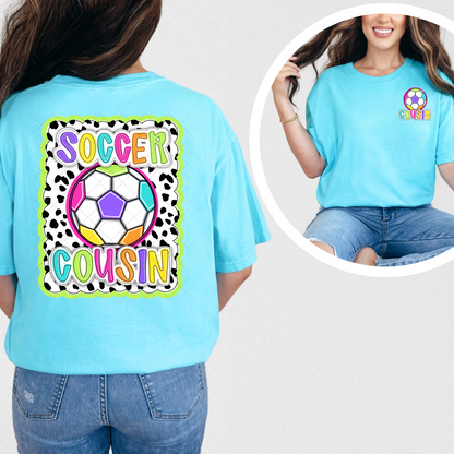 Bright Dotty Soccer Cousin Transfer ** TWO PART* SOLD SEPARATELY**