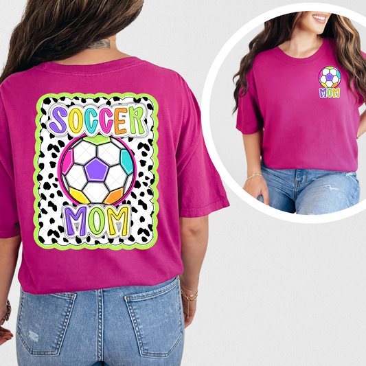 Bright Dotty Soccer Mom Transfer ** TWO PART* SOLD SEPARATELY**