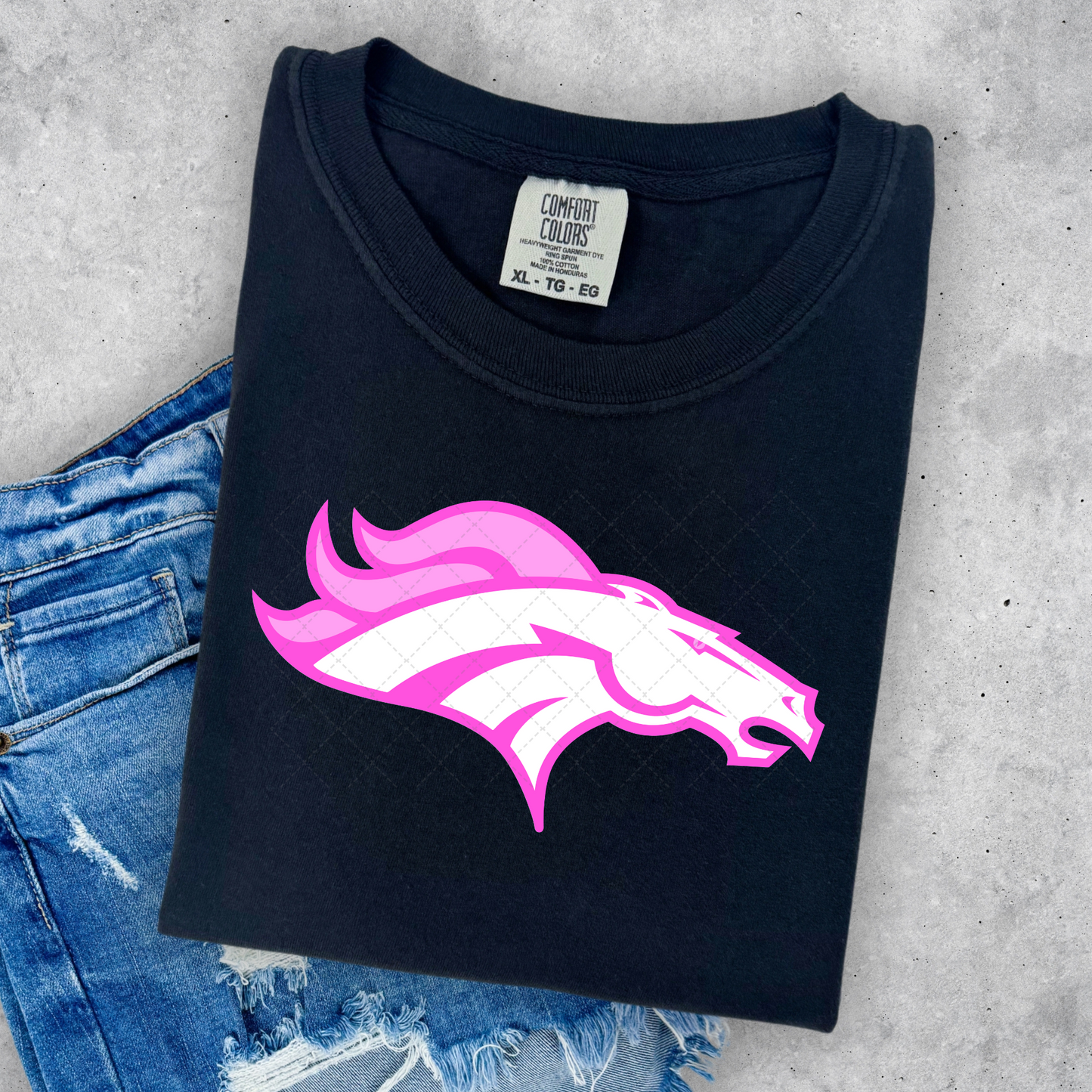 Broncos Pink Transfer