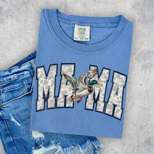 Camo Duck Mama Transfer