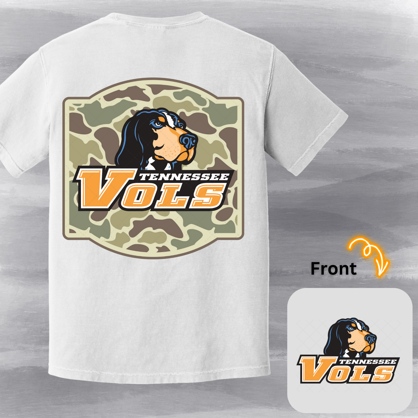 TN .V Camo Vols Transfer ** TWO PART* SOLD SEPARATELY**