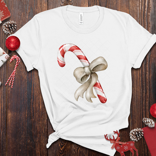 Candy Cane Coquette Transfer