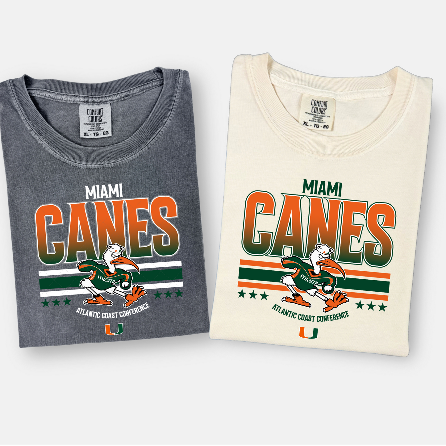 FL Canes Green/White Transfer **TWO PART* SOLD SEPARATELY**