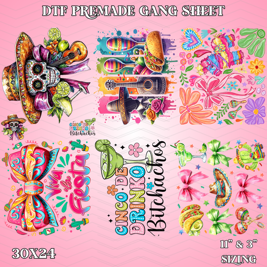 Cinco De Mayo 2  - 30x24 - PREMADE GANG SHEET