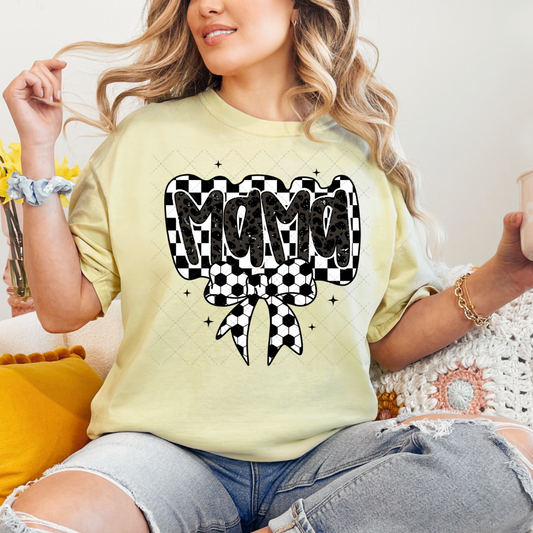 Checkered Soccer Mama Coquette Transfer