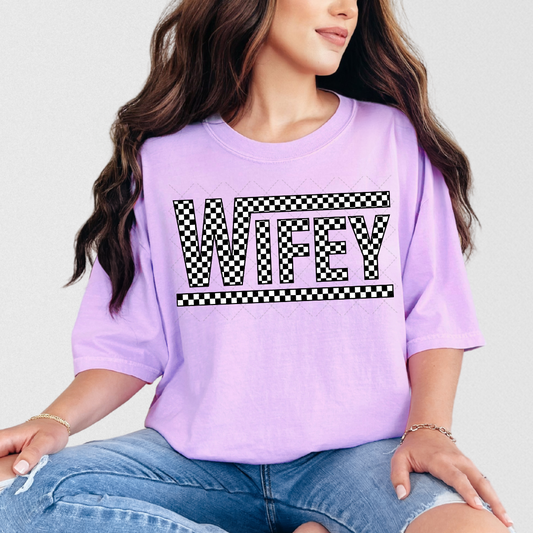 Checkered Wifey Transfer