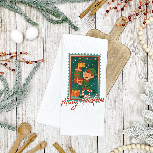 Christmas Gifts Tea Towel Transfer